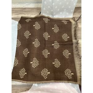 NEW Mulberry Scarf Large 72x20 Minimalist Quiet Luxury Beige Brown Neck Wrap